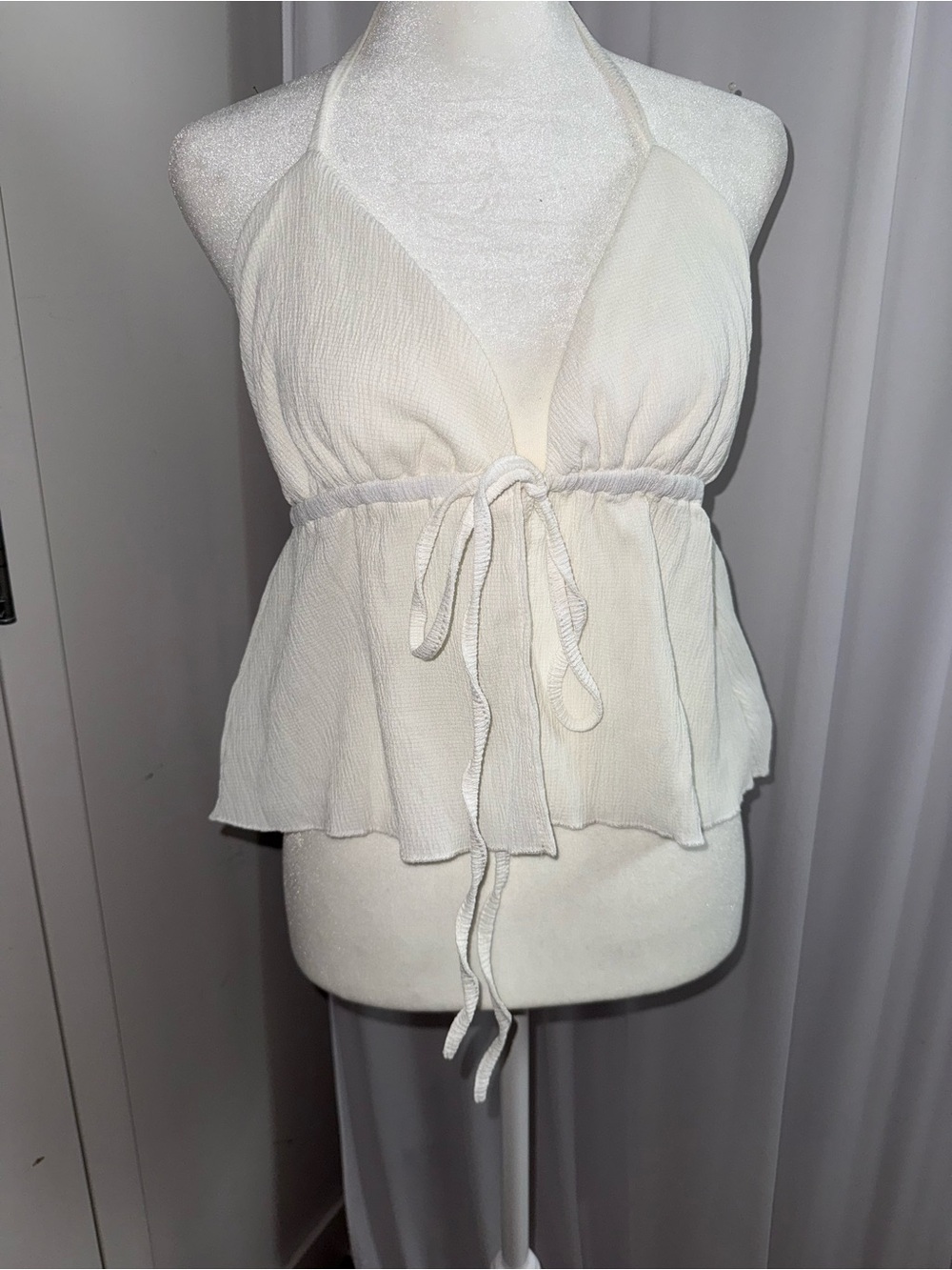 Rand new white halter top